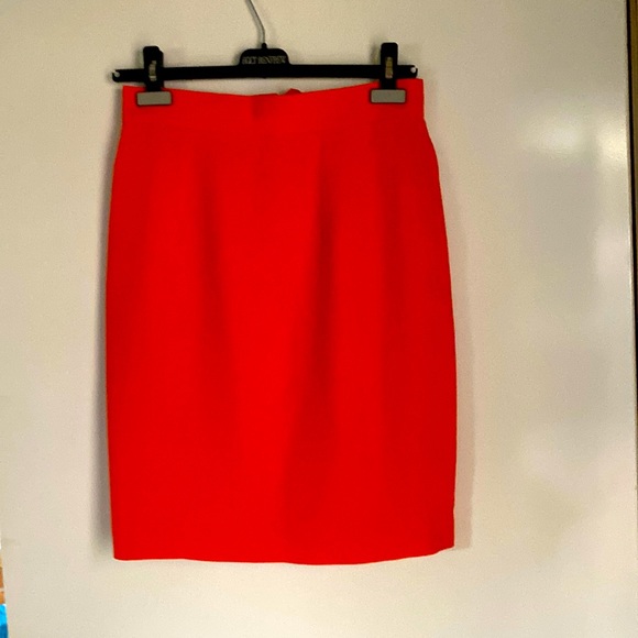 100% SILK DANA BUCHMAN MIDI SKIRT Sz10 - Picture 1 of 12